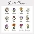 Personalized Grandma’s Garden Birth Flower Suncatcher – Custom Names Stained Glass Acrylic Window Decor Gift (1–10 Names)
