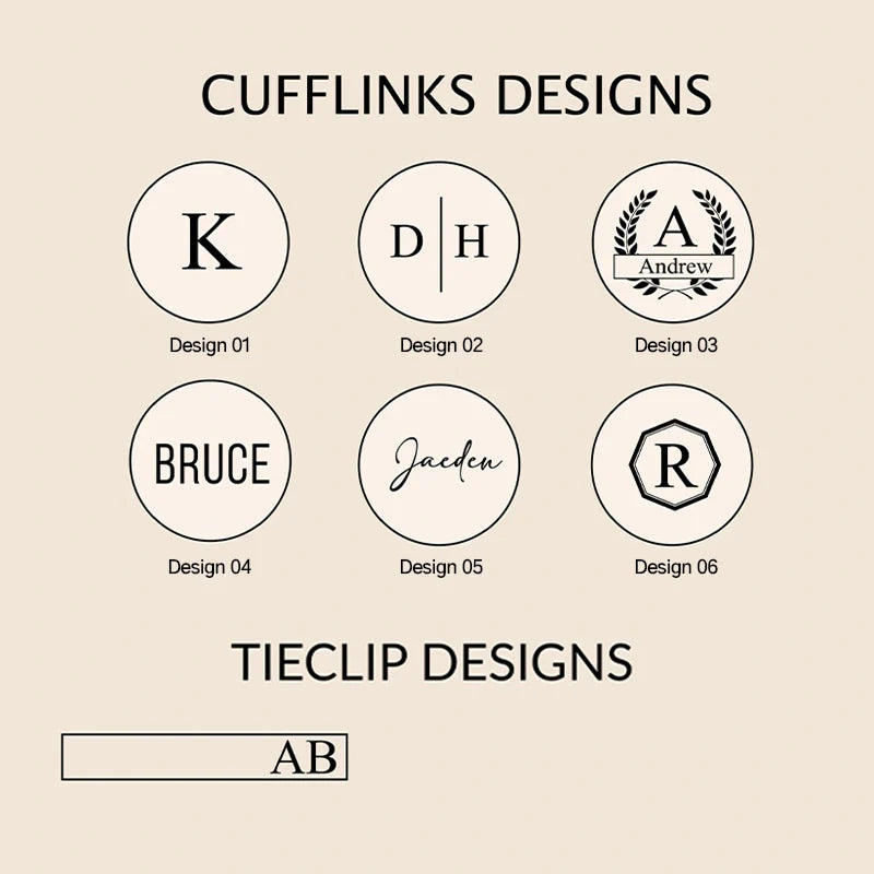 Personalized Groomsmen Cufflinks & Tie Clip Set – Custom Engraved Walnut Cuff Links with Name | Best Man & Wedding Gifts