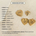 Personalized Heart Locket Necklace Gold Filled
