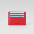 Personalized Leather Card Holder – Slim Genuine Leather Wallet | Custom Credit Card Case | Minimalist Business Card Wallet Gift for Him or Her