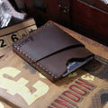 Personalized Leather Card Holder Wallet