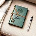 Personalized Leather Journal with Name – Custom Retro Notebook, Valentine’s Day & Anniversary Gift for Him or Her