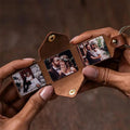 Personalized Leather Photo Album Keychain