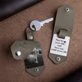 Personalized Leather Photo Keychain