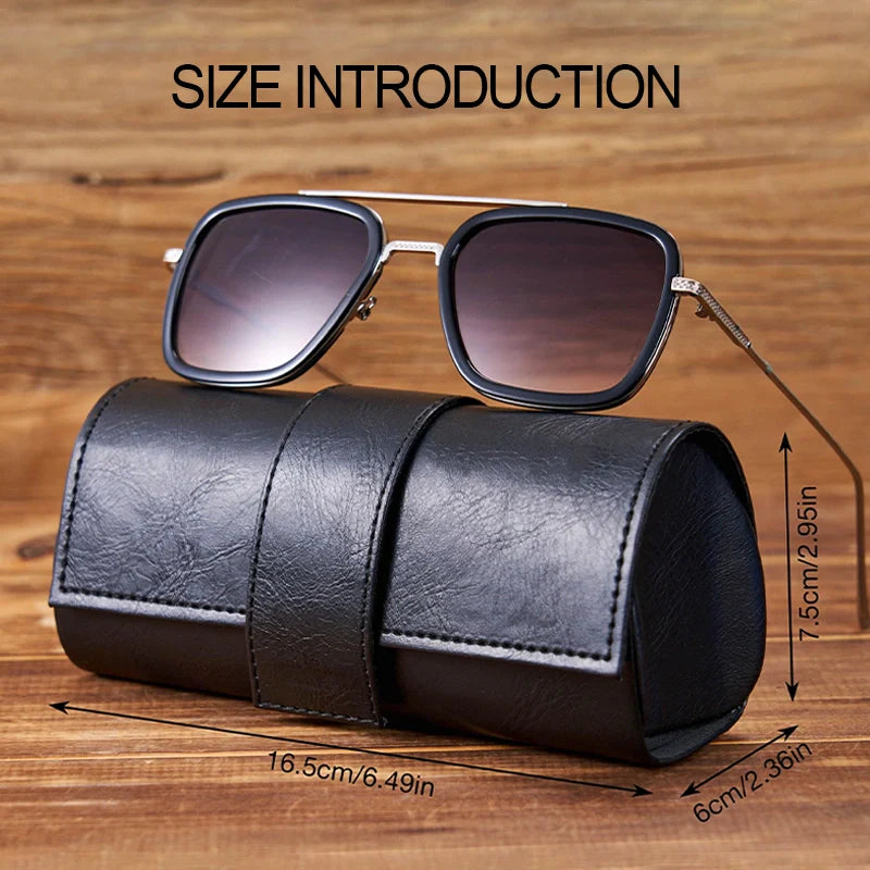 Personalized Leather Sunglasses Box – Custom Engraved Glasses Case for Groomsmen, Bridesmaids & Christmas Gifts