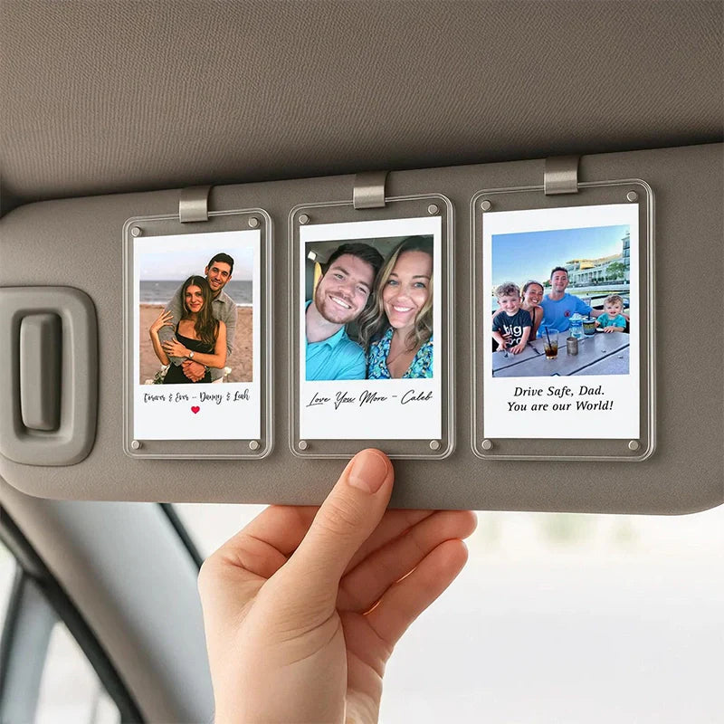 Personalized Long Distance Car Visor Clip