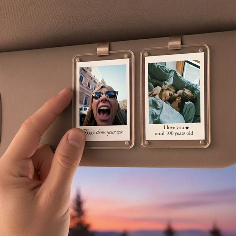 Personalized Long Distance Car Visor Clip