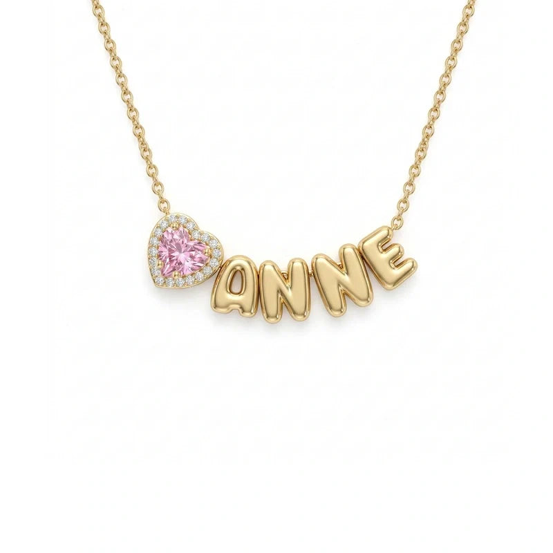Personalized Mom Name Necklace with Birthstone – Custom Kids Names Jewelry Gift for Mother