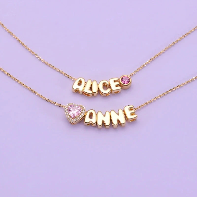 Personalized Mom Name Necklace with Birthstone – Custom Kids Names Jewelry Gift for Mother