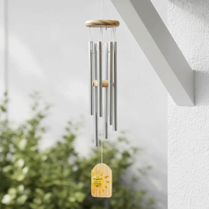 Personalized Nana Wind Chime – Grandma’s Rays of Sunshine Gift, Custom Grandkids Names Wind Chimes, Mother’s Day Gift for Grandma