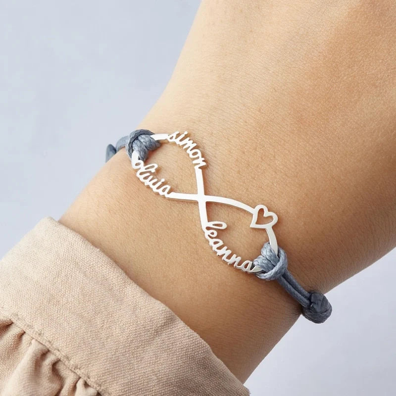 Personalized New Mom Name Bracelet – Custom Kids Name Jewelry | First Mother’s Day Gift