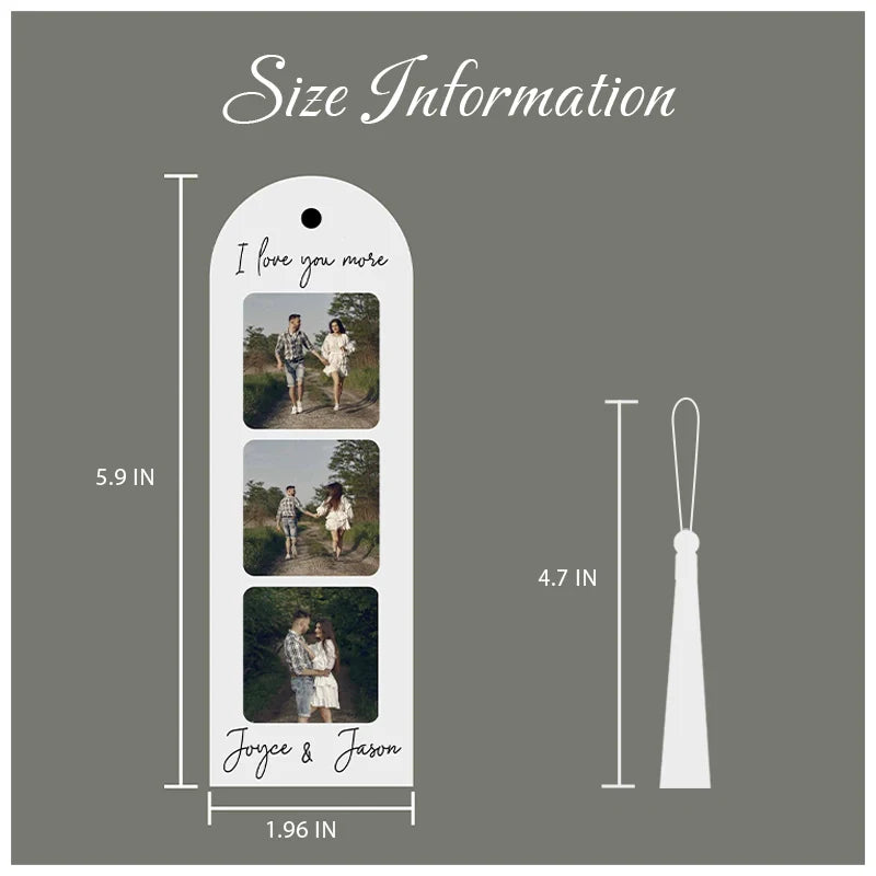 Personalized Photo Acrylic Bookmark for Her