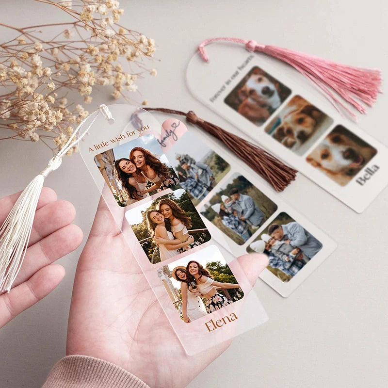 Personalized Photo Acrylic Bookmark for Her
