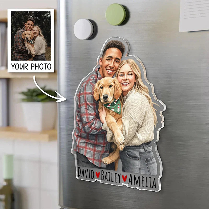 Personalized Photo Fridge Magnet
