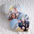Personalized Photo Heart Pillow Custom Plush Keepsake