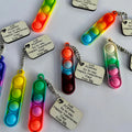 Personalized Pop It Keychain