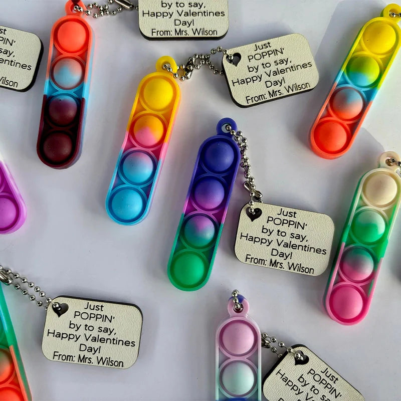Personalized Pop It Keychain