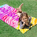 Personalized Pretty Pattern Beach Towel with Name – Stylish Vacation Essential for Beach Lovers