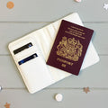 Personalized Leather Passport Case & Luggage Tag Set – Custom Monogram Travel Gift for Couples, Brides, Bridesmaids & Frequent Travelers