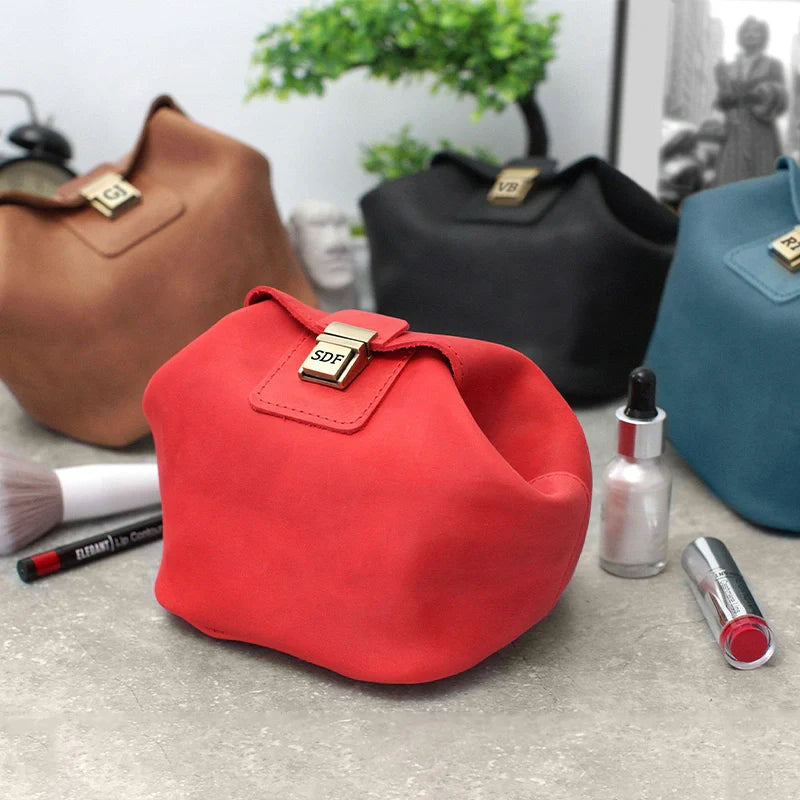 Personalized Travel Makeup Bag with Lock