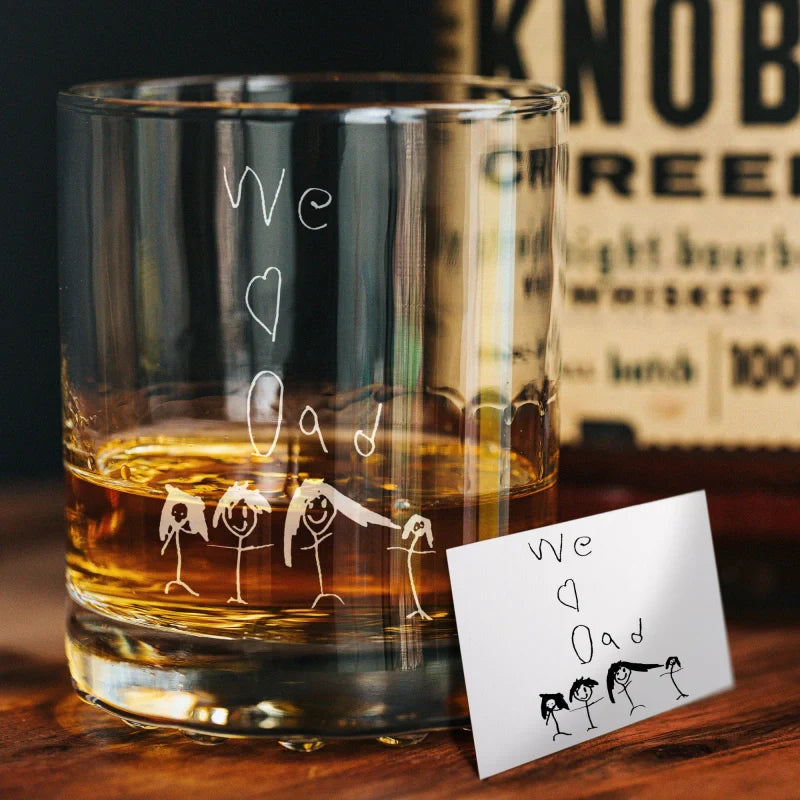 Personalized Photo Engraved Whiskey & Wine Glass – Custom Valentine’s Day Gift for Couples, Anniversary Gift for Him & Her