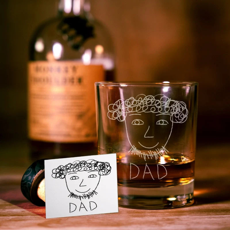 Personalized Photo Engraved Whiskey & Wine Glass – Custom Valentine’s Day Gift for Couples, Anniversary Gift for Him & Her