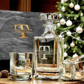 Personalized Whiskey Decanter Set – Valentine’s Day Gift for Him, Custom Engraved Decanter & Glasses
