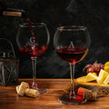 Personalized Wine Glass Set – Custom Laser Engraved Piedmont Glasses for Couples, Anniversary, Wedding & Holiday Gifts