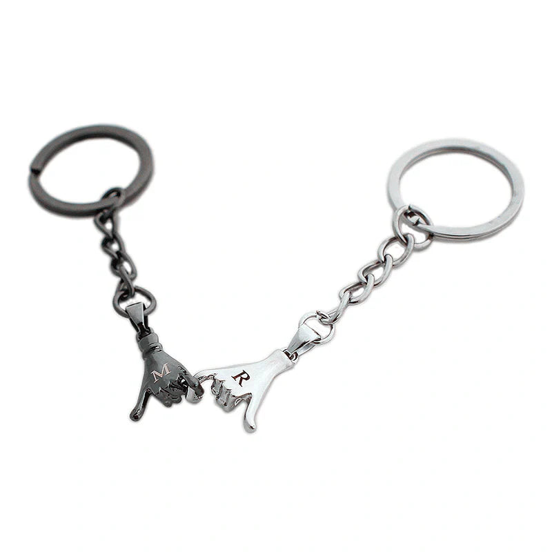 Pinky Promise Matching Couple Keychains |Set of 2