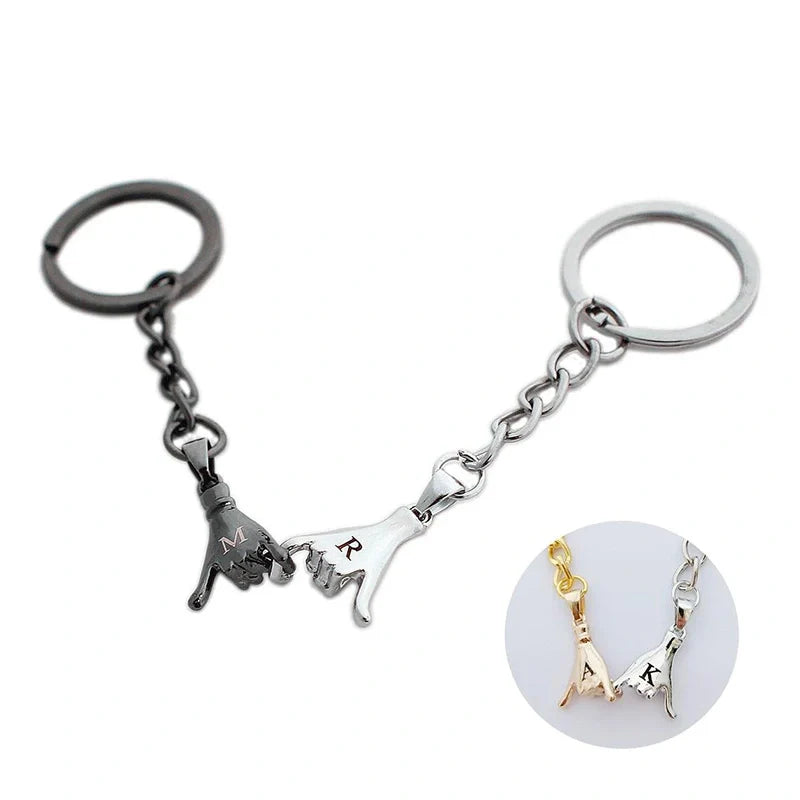 Pinky Promise Matching Couple Keychains |Set of 2