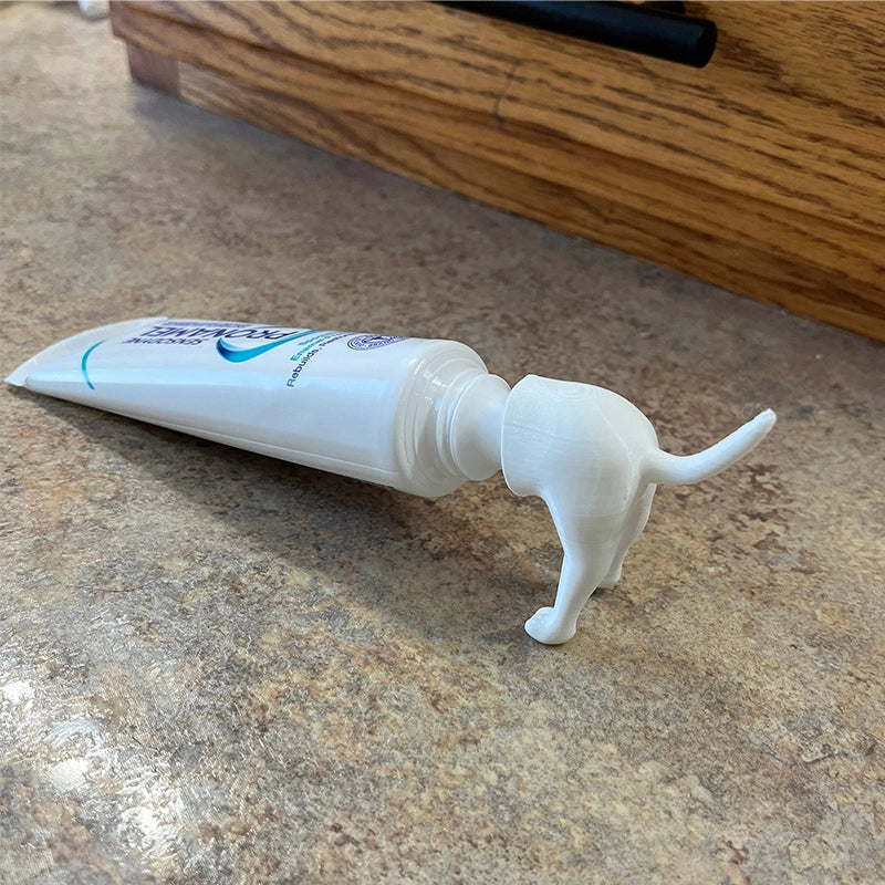 Pooping Dog Butt Toothpaste Topper