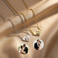 Real Picture Heart Necklace