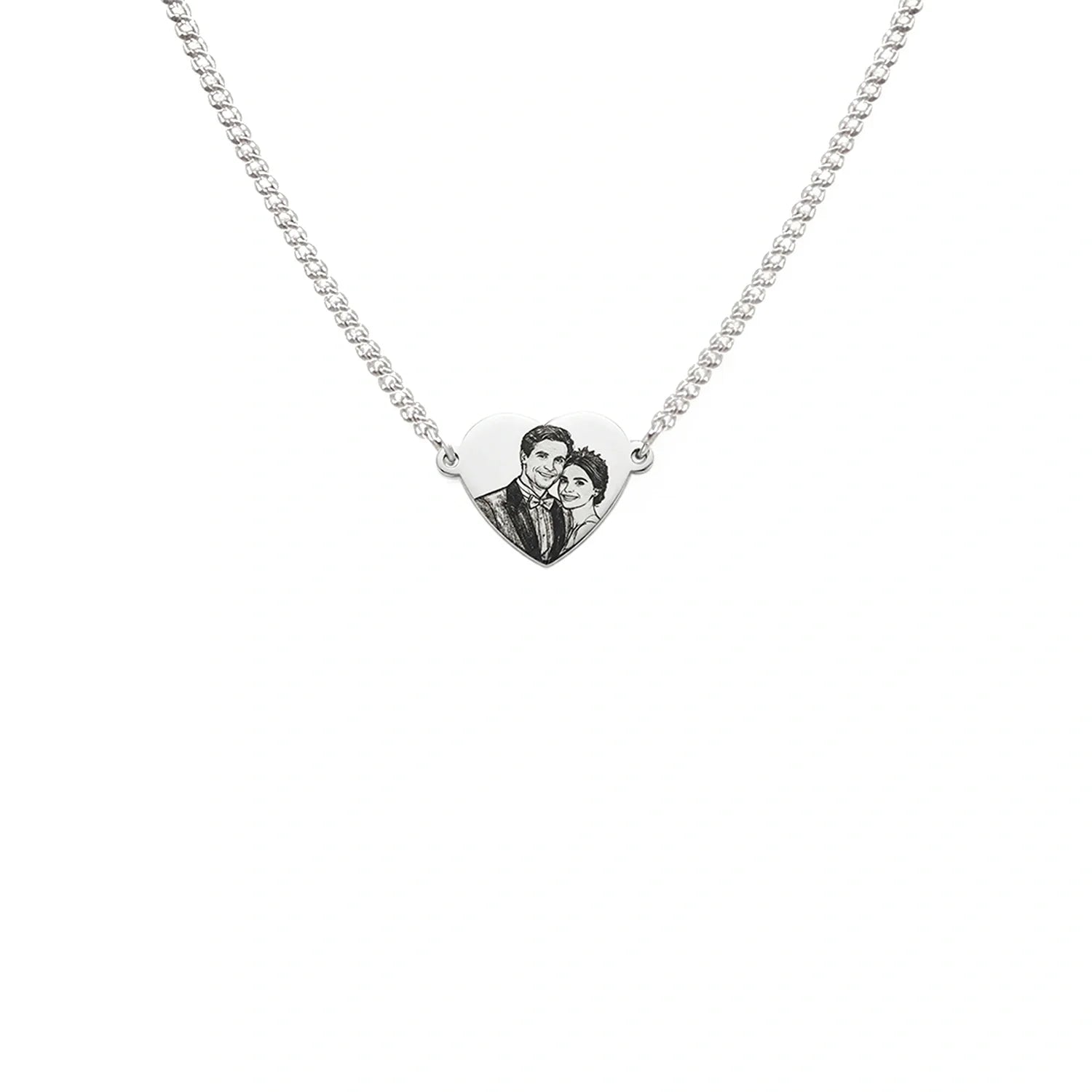 Custom Portrait Personalized Photo Necklace