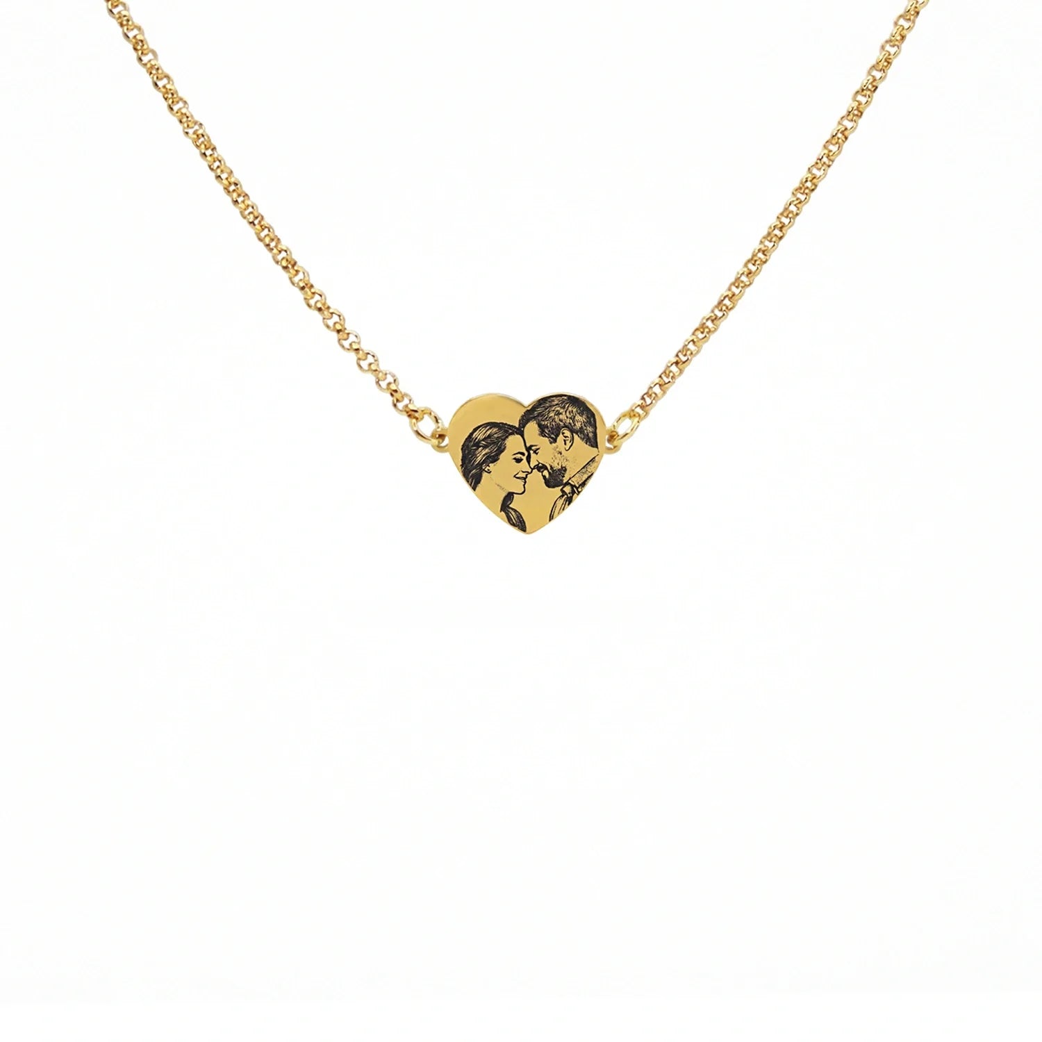 Custom Portrait Personalized Photo Necklace