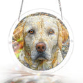 Stone Dog Acrylic Suncatcher Puzzle – Loyal Companion Window Art Décor