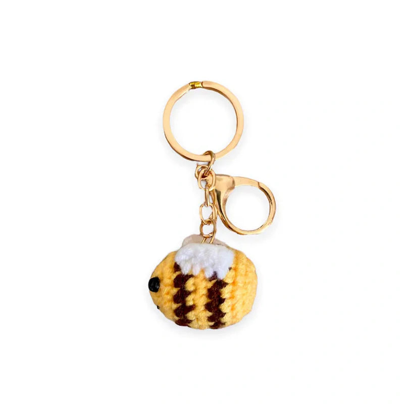 Thank You for Bee-ing the Best Mum Gift – Handmade Crochet Bee Keyring Card, Mother’s Day Gift for Mom