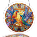 Twin Wings of Radiance Acrylic Suncatcher Puzzle – Light Catching Window Art Décor